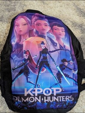 KPOP Demon Hunters Graphic Backpack - Purple Blue